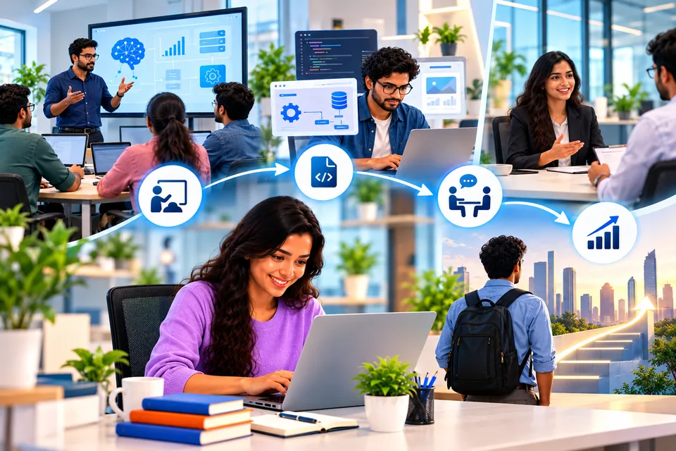 Illustration of practical learning and career preparation